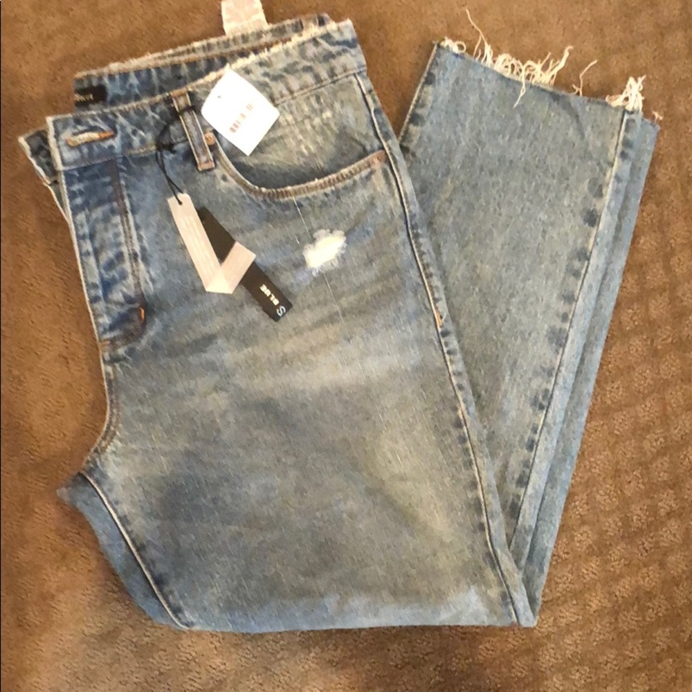 Button down boyfriend jeans  NWT